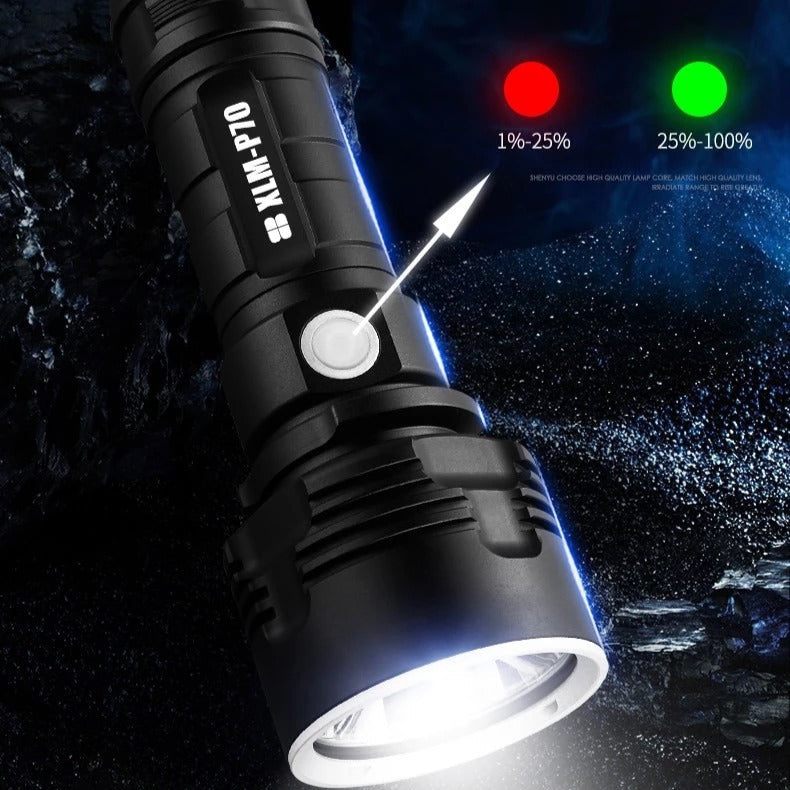 Strong Flashlight Focusing Led  Light Rechargeable Super Bright LED Outdoor Xenon Lamp