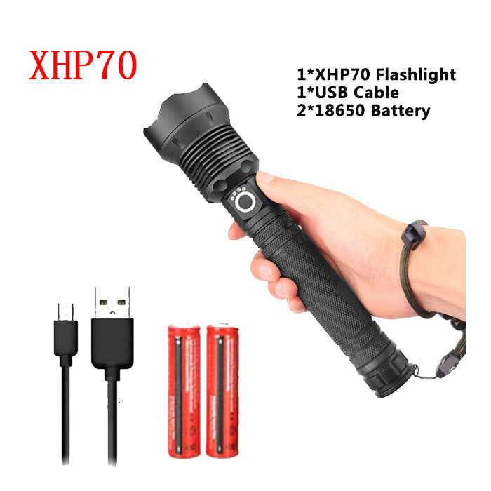 USB Charging Zoom P50 Flashlight